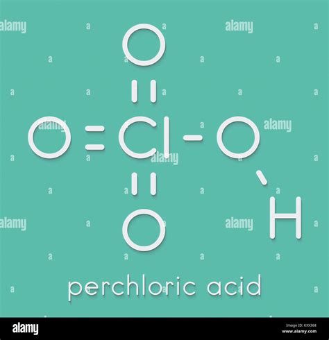 Perchloric Acid Superacid Molecule Skeletal Formula Stock Photo Alamy