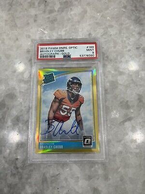 Donruss Optic Gold Rated Rookie Bradley Chubb Rookie Auto