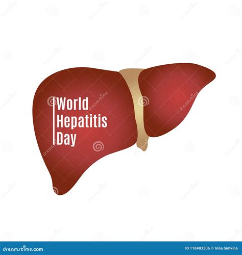 Ilustração Do Dia Da Hepatite Do Mundo Ilustração do Vetor Ilustração