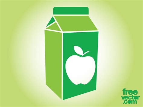 Apple Juice Box Vector Art And Graphics