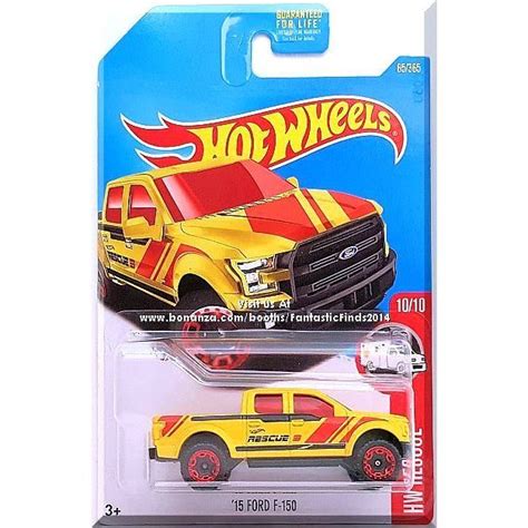 Hot Wheels 15 Ford F 150 HW Rescue 10 10 65 365 2017 Yellow Edition 887961367515 On