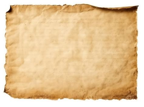 Premium Ai Image Antique Parchment Isolated On White