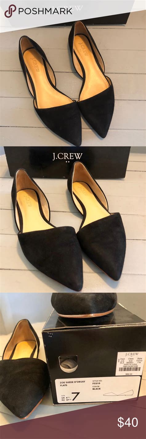 J Crew Zoe Shade Dorsay Flats Flats Black Flats Loafer Flats