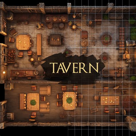 Tavern Battle Map Dnd Battle Map D D Battlemap Dungeons And Dragons