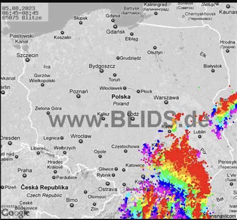 Gwałtowne burze nad województwem lubelskim Grad ulewy i silny wiatr