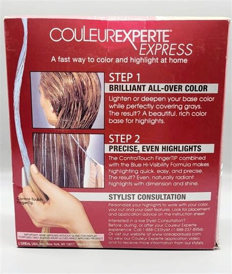 L Oreal Paris Couleur Experte Step Home Hair Color And Highlights Kit