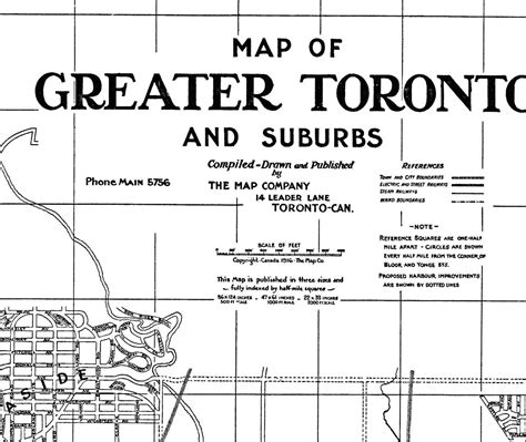 Toronto Map Street Map Grunge Print Poster | Etsy