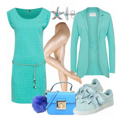 Mermaid Damen Outfit Komplettes Freizeit Outfit Günstig Kaufen