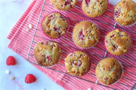 Raspberry White Chocolate Muffins Baker Jo Easy Quick Moist Muffins