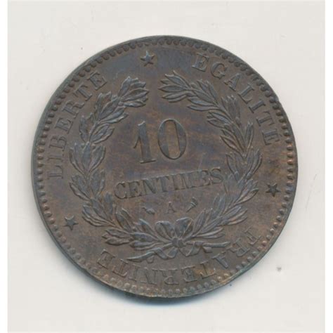 10 Centimes Cérès 1898 A Paris bronze SUP Monnaies Médailles 17