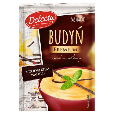 Delecta Premium Budyń Smak Waniliowy Z Dodatkiem Wanilii 47 G Zakupy