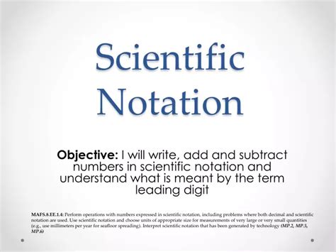 Ppt Scientific Notation Powerpoint Presentation Free Download Id 179226