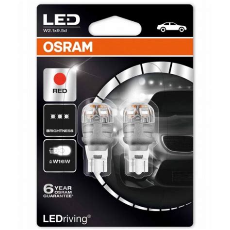 OSRAM LEDriving W16W 12V Red Pair