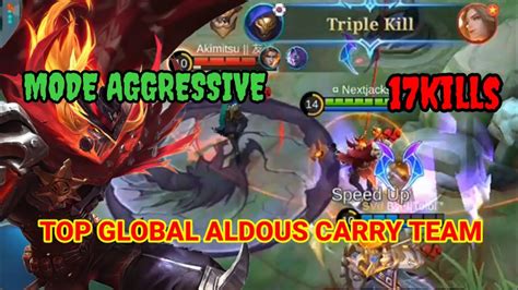 Kills Aldous Hyper Carry Team In Ranked Top Global Aldous No