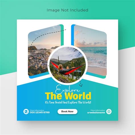 Premium PSD Travel Agency Template Psd Travel Social Media Post