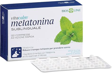 BIOS LINE VitaCalm Melatonina Sublinguale Integratore Alimentare Per