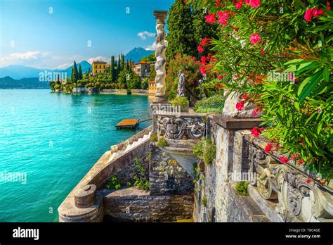 Picturesque Landscape With Lake And Mediterranean Buildings Fresh