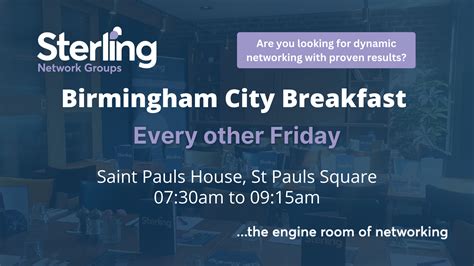 Birmingham City Breakfast Group Launch | Sterling Magazine