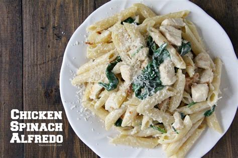 Chicken Spinach Alfredo Pasta - Snappy Gourmet