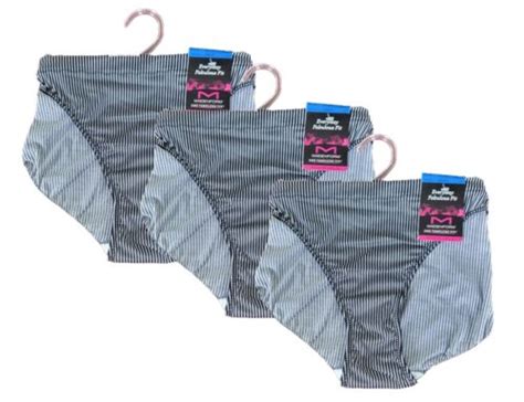 Maidenform Women S PK One Fab Fit Tailored Bikini Panty Stripe Print XL EBay