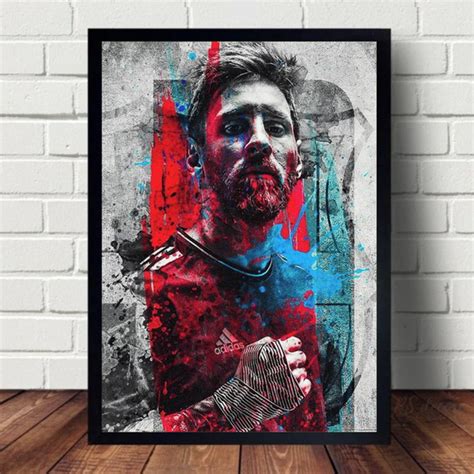 Quadro Messi Barcelona Cl Ssica A Moldura X Cm Elo