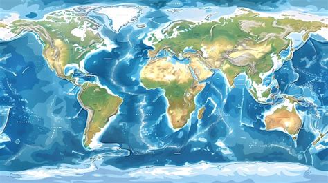 Premium Photo Amazingly Detailed World Map With Realistic Colors And