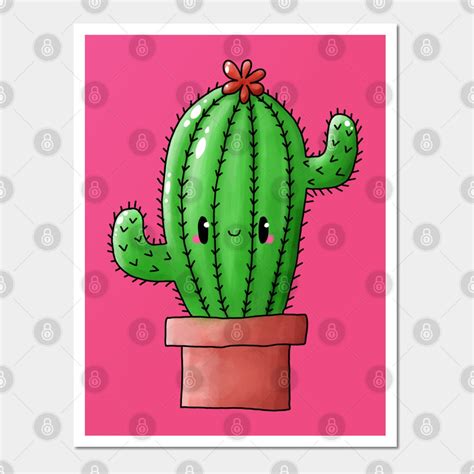 Cute cactus wall and art print cute cactus – Artofit