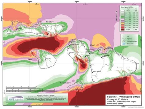 Wind Speed Map - Alliance of Maui Community Associations