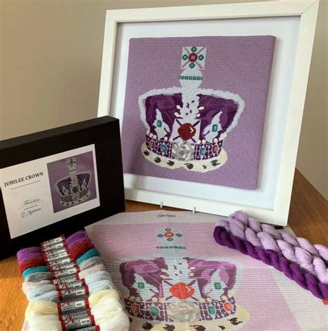Jubilee Crown Tapestry Kit Needlepoint Kit Appletons Tapestry Kits