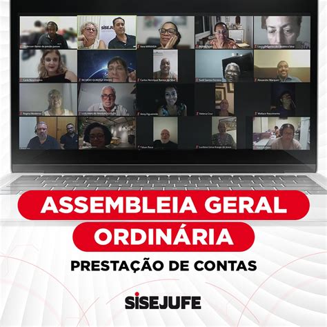 Presta O De Contas Do Sisejufe Aprovada Em Assembleia Geral Sisejufe