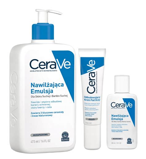 Cerave Zestaw Krem Pod Oczy G I Emulsja Ml Allegro Pl