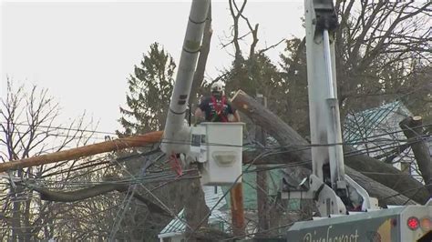 Strong Winds Cause Power Outages Affecting Homes And Businesses Across