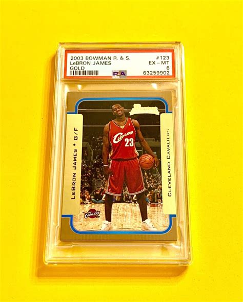 Bowman Lebron James Gold Variation Sp Rookie Rc Psa Ex