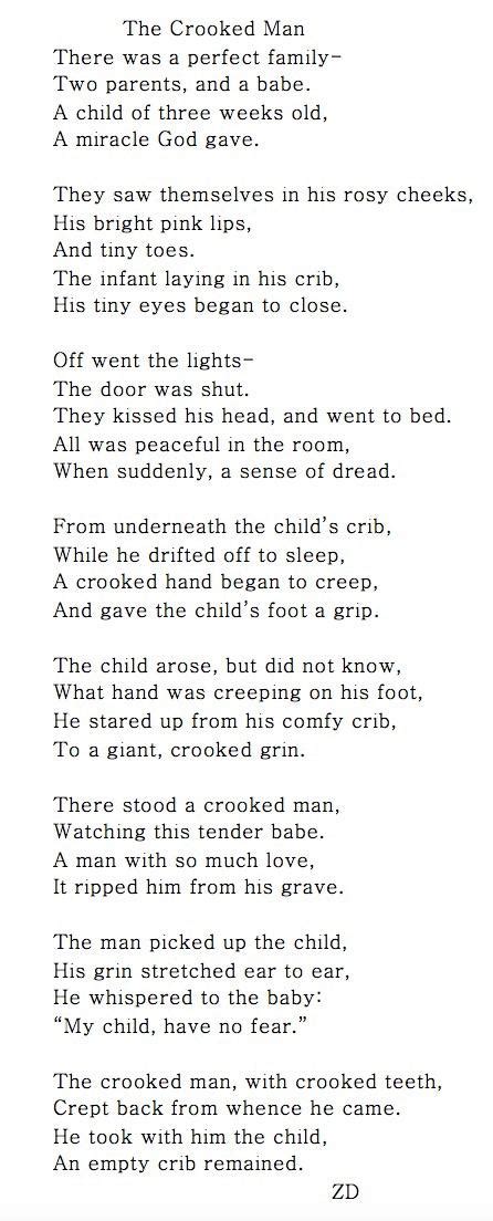 The Crooked Man Poem