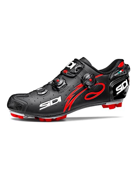 Zapatillas Sidi Drako MTB Carbon Negro Mate Rojo 44 Bici10