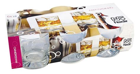 Jogo Copo Amassadinho Whisky 250ml Com 6 Unidades Nadir Figueiredo Via Lar Utilidades Domésticas