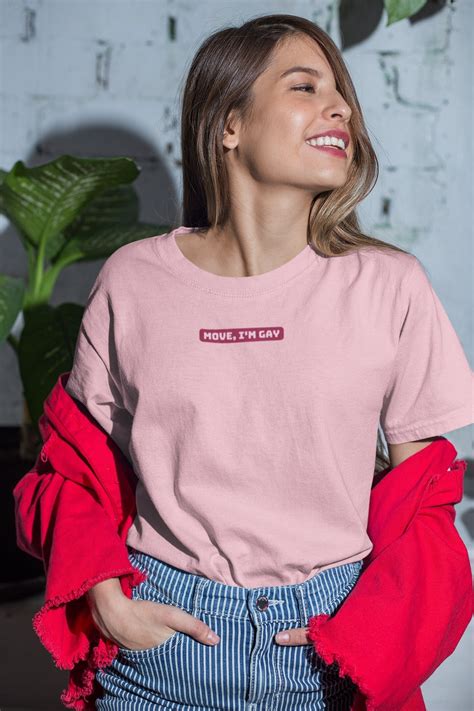 MOVE I M GAY Structured T Shirt Lgbt Androgynous Etsy