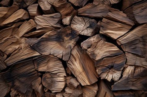 Close Up Of Stacked Firewood Log Piles Stock Photo Image Of Organic