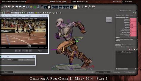 Cg Tutorial Library Autodesk Maya Run Cycle Tutorial Animation