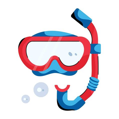 Trendy Scuba Mask 25439924 Vector Art at Vecteezy