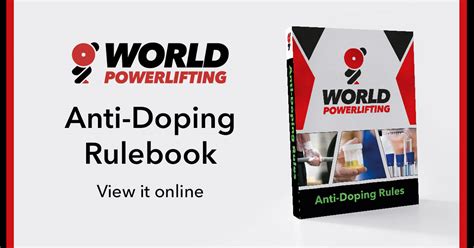 Official Anti Doping Rules World Powerlifting