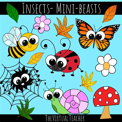 Little Insects Mini Beasts Clipart Made By Teachers