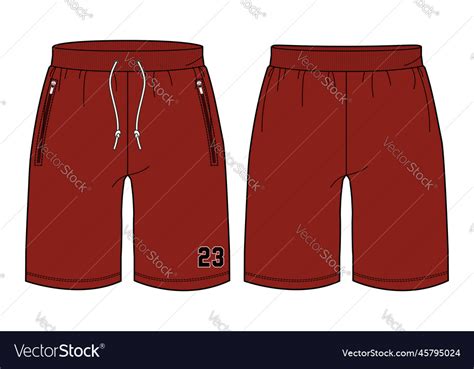 Running Trail Shorts Jersey Design Template Vector Image