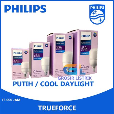 Jual Lampu Philips LED TrueForce Ess 20W 25W 35W 45W Putih Cool