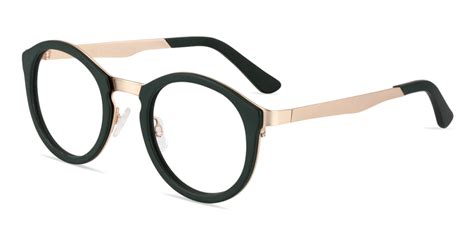 Emerald Round Dark Green Eyeglasses In Bold Style Zinff Optical