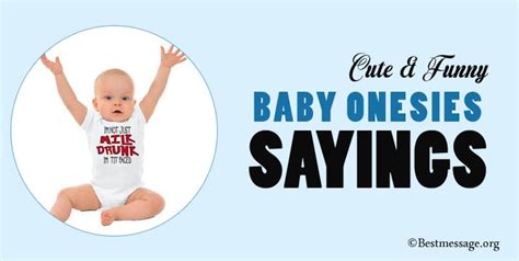 20 Cute & Funny Baby Onesies Sayings, Messages