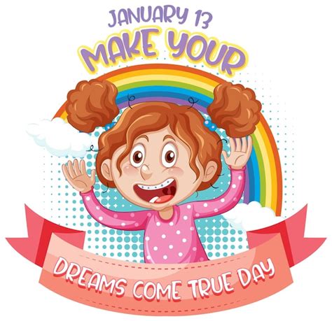 Free Vector Make Your Dreams Come True Banner Design