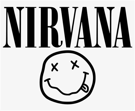 “transparent Nirvana Logo ” - Band Logos Black And White - Free ...