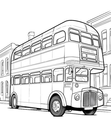 Style De Dessin Anim Bus Deux Tages Lignes Paisses Style De Livre