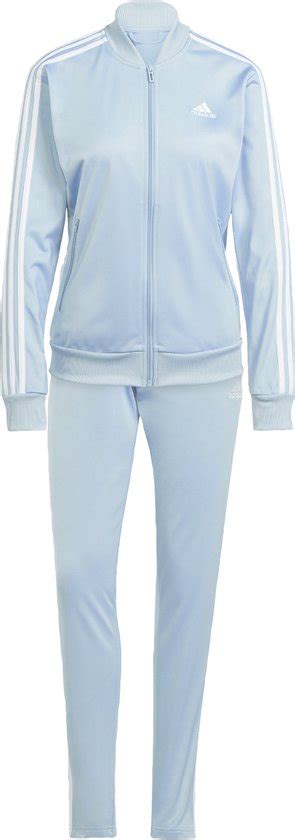 Adidas Sportswear Essentials 3 Stripes Trainingspak Dames Blauw Xs